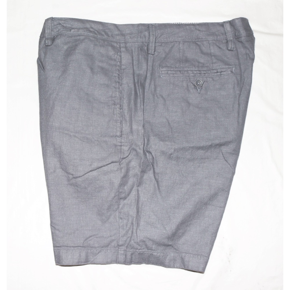 UNTUCKIT Men's Grey Linen Cotton Elastane Blend Chino‎ Shorts 40 - Picture 4 of 6